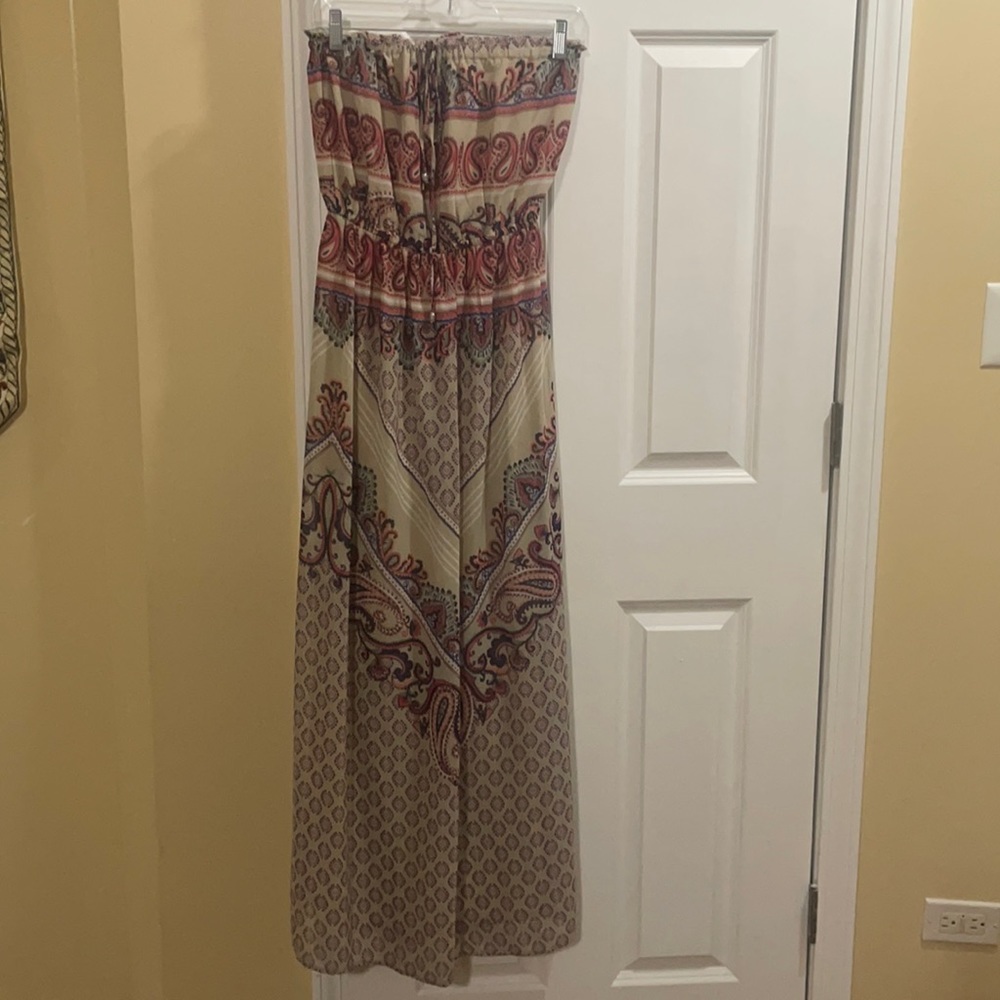 Strapless summer dress